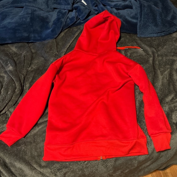 Red sweatshirt skeleton design with rhinestones - Picture 3 of 3